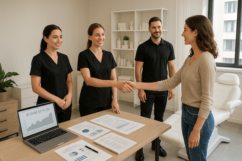 Présentation d’un modèle de projet esthétique destiné à guider la création d’un institut de beauté.