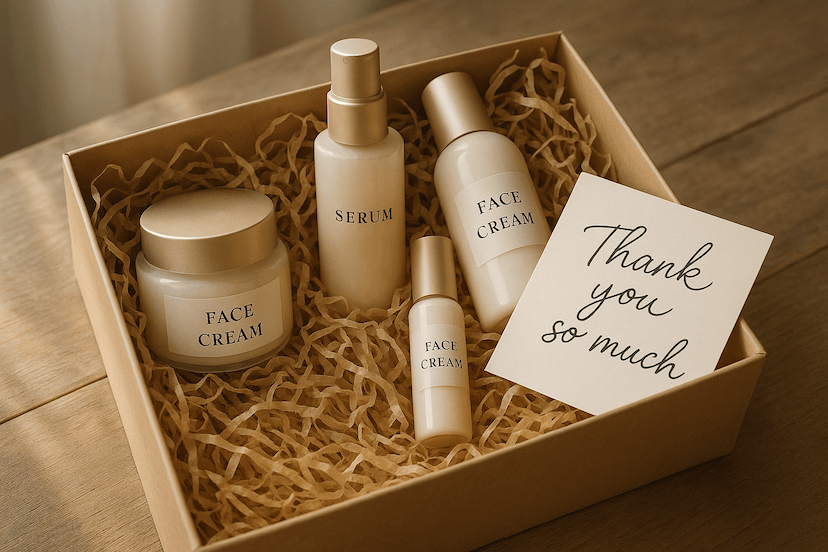 Suggestions de textes à écrire sur une carte cadeau pour offrir un soin du visage.