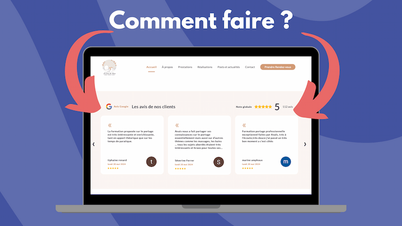 Comment mettre les avis google sur son site